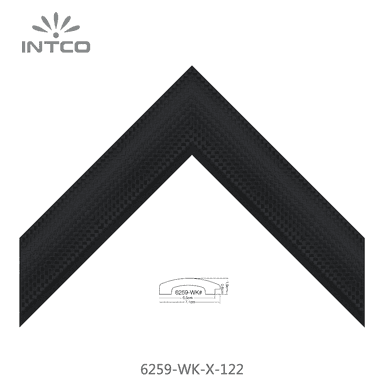 6259-WK-X-122 — 7.17cm Negro PS Moldura para Marco de Fotos