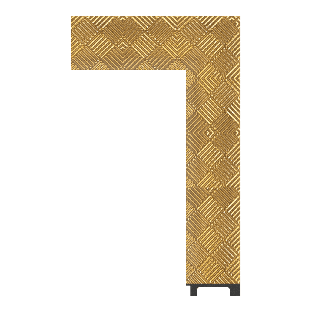 6547-WK-P-34G — 7.5cm Gold PS Bilderrahmenleiste
