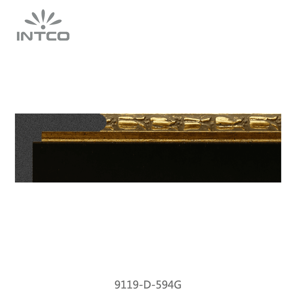 9119-D-594G — 3.5cm Doré PS Baguette d'Encadrement