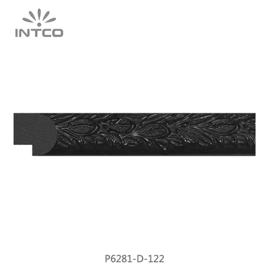 P6281-D-122 — 2.45cm Schwarz PS Bilderrahmenleiste