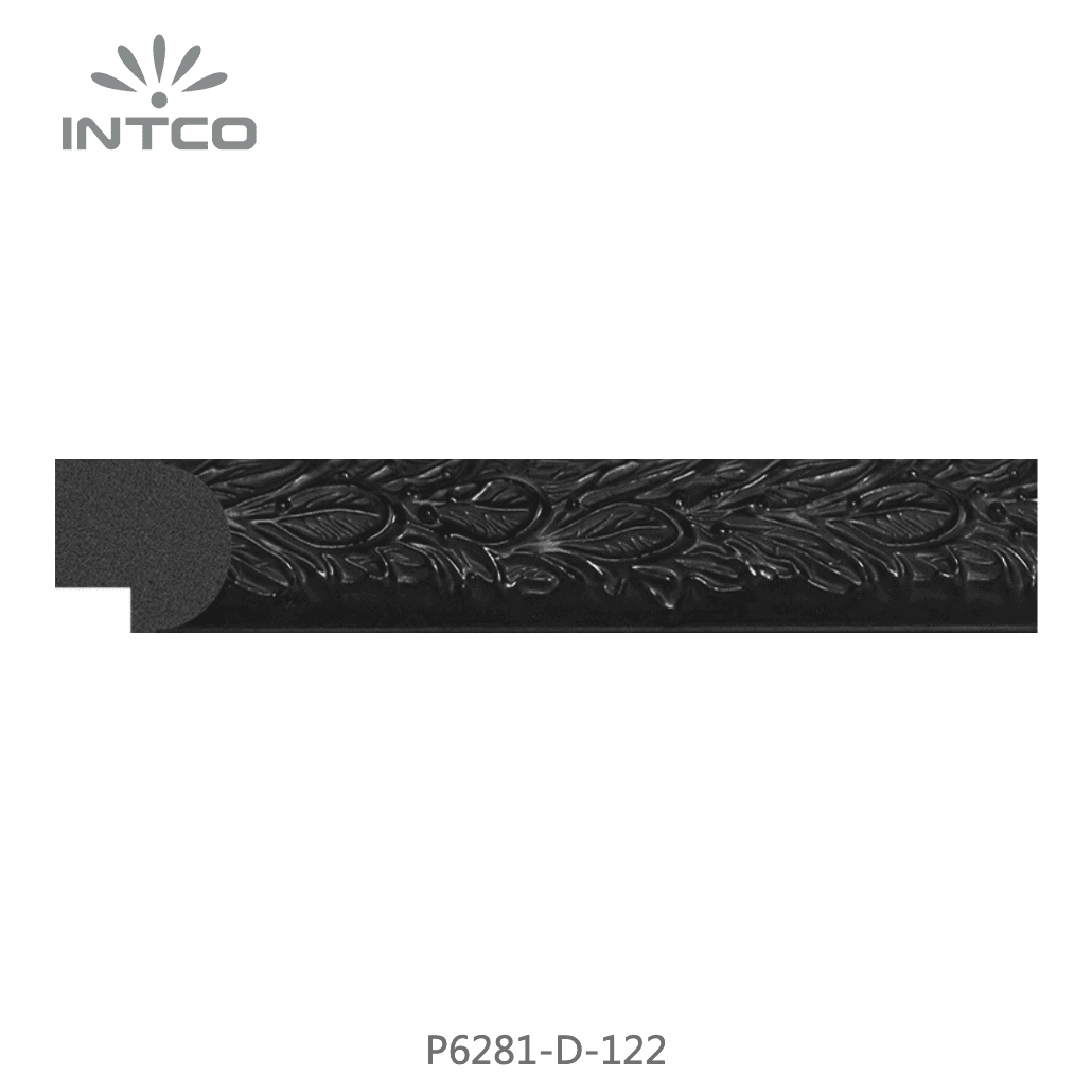 P6281-D-122 — 2.45cm Schwarz PS Bilderrahmenleiste