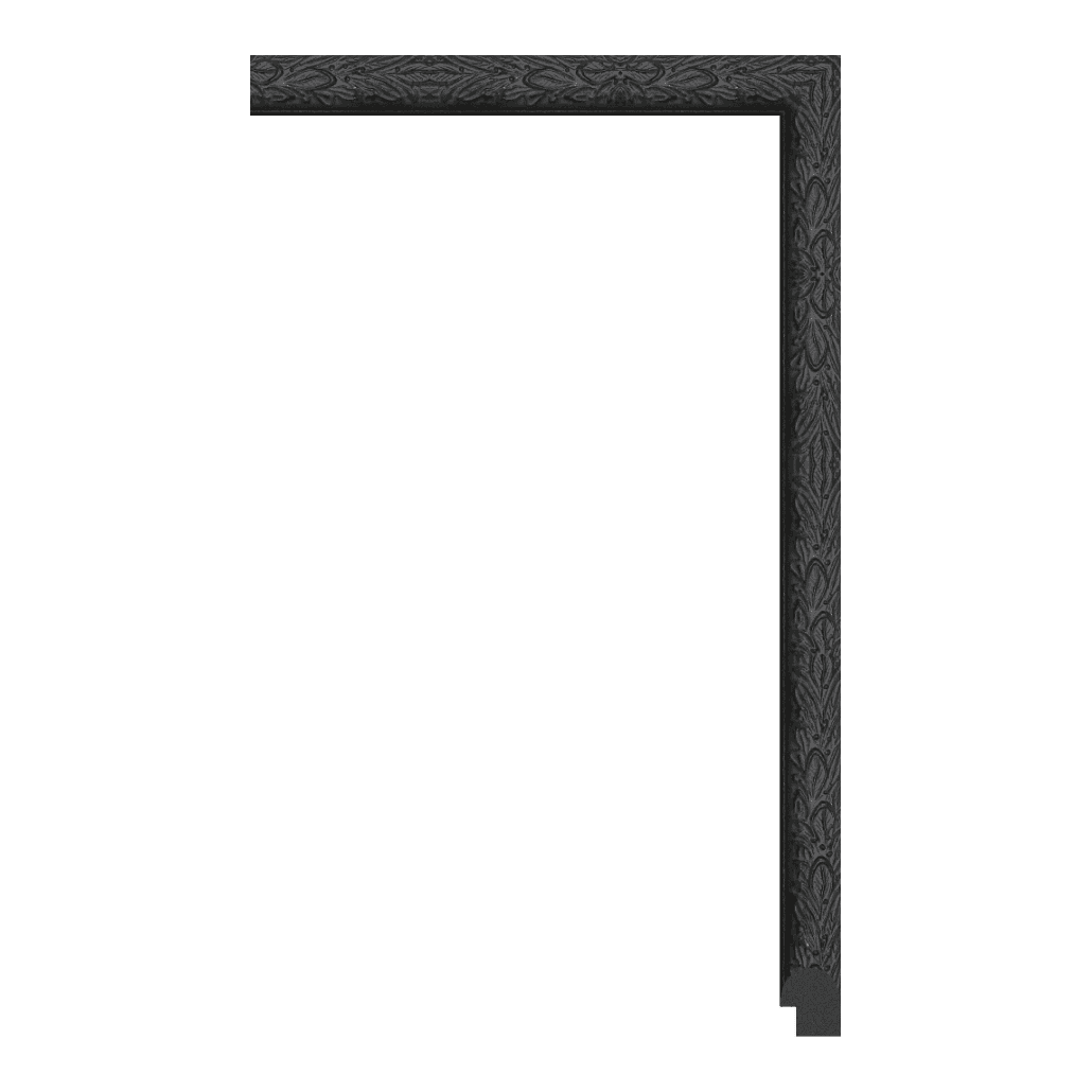 P6281-D-605 — 2.45cm Schwarz PS Bilderrahmenleiste