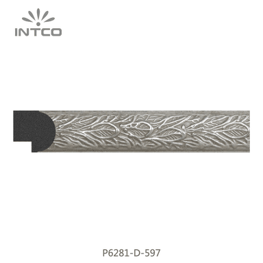 P6281-D-597 — 2.45cm Silber PS Bilderrahmenleiste