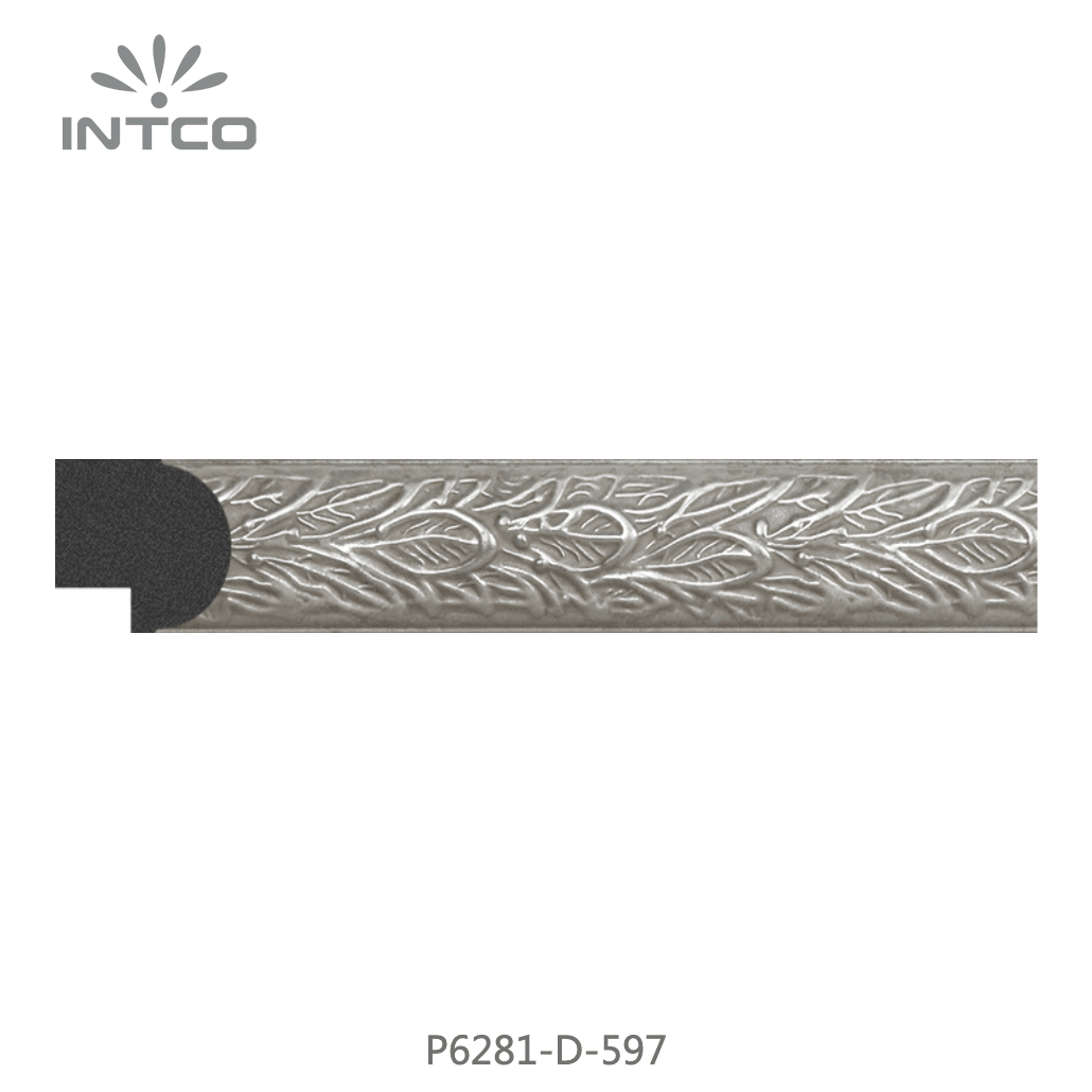 P6281-D-597 — 2.45cm Silber PS Bilderrahmenleiste