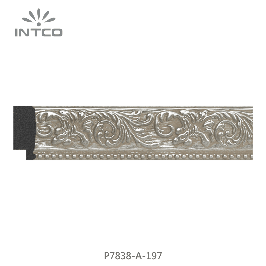 P7838-A-197 — 3.1cm Silber PS Bilderrahmenleiste