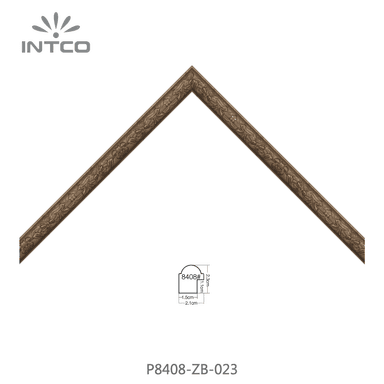 P8408-ZB-023 — 2.05cm Bronze PS Bilderrahmenleiste