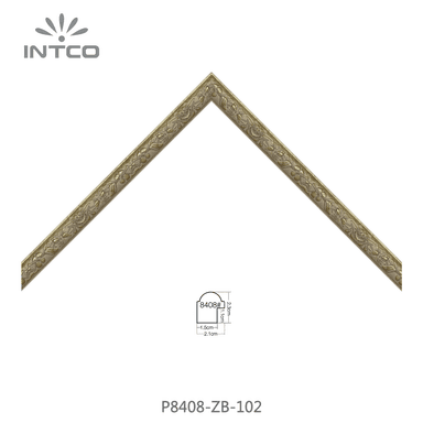 P8408-ZB-102 — 2.05cm Dourado PS Moldura para Quadro
