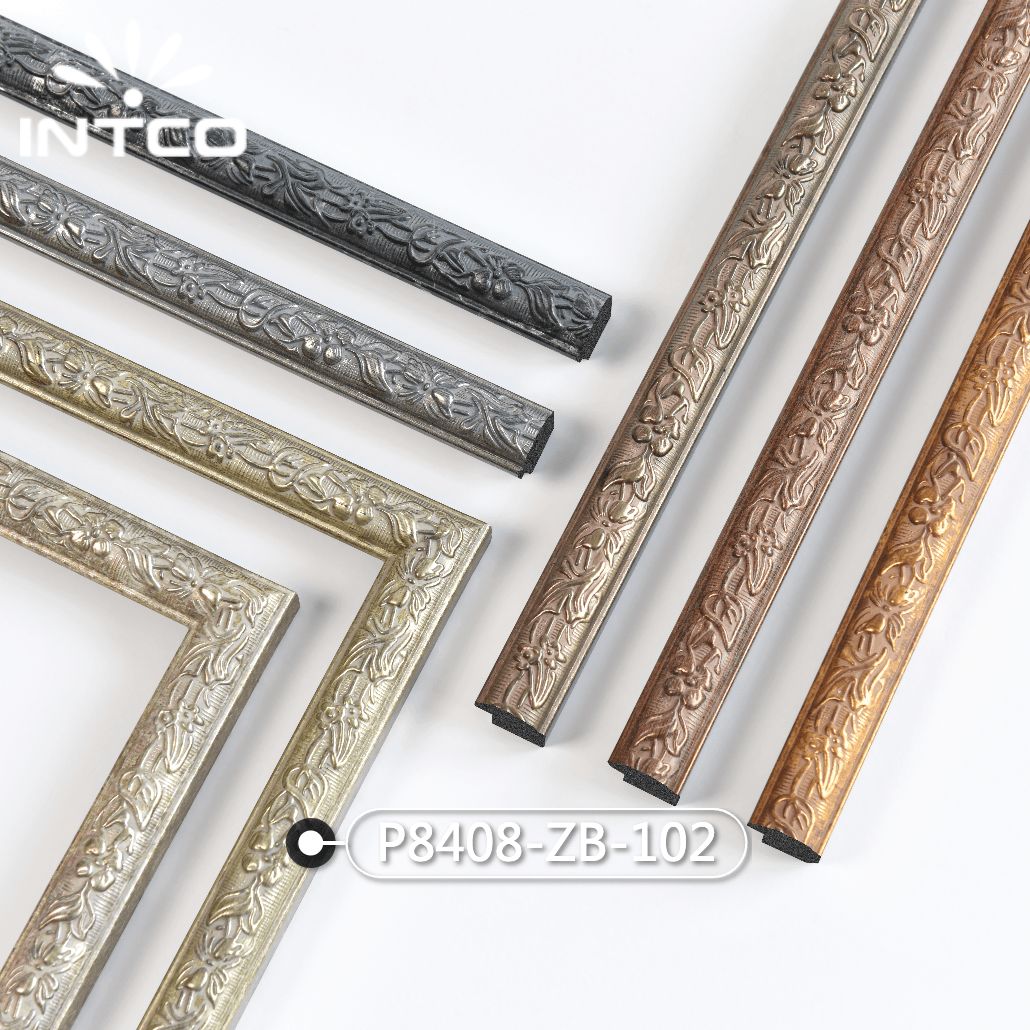 P8408-ZB-102 — 2.05cm Dourado PS Moldura para Quadro