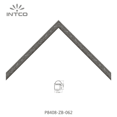 P8408-ZB-062 — 2.05cm Argenté PS Baguette d'Encadrement