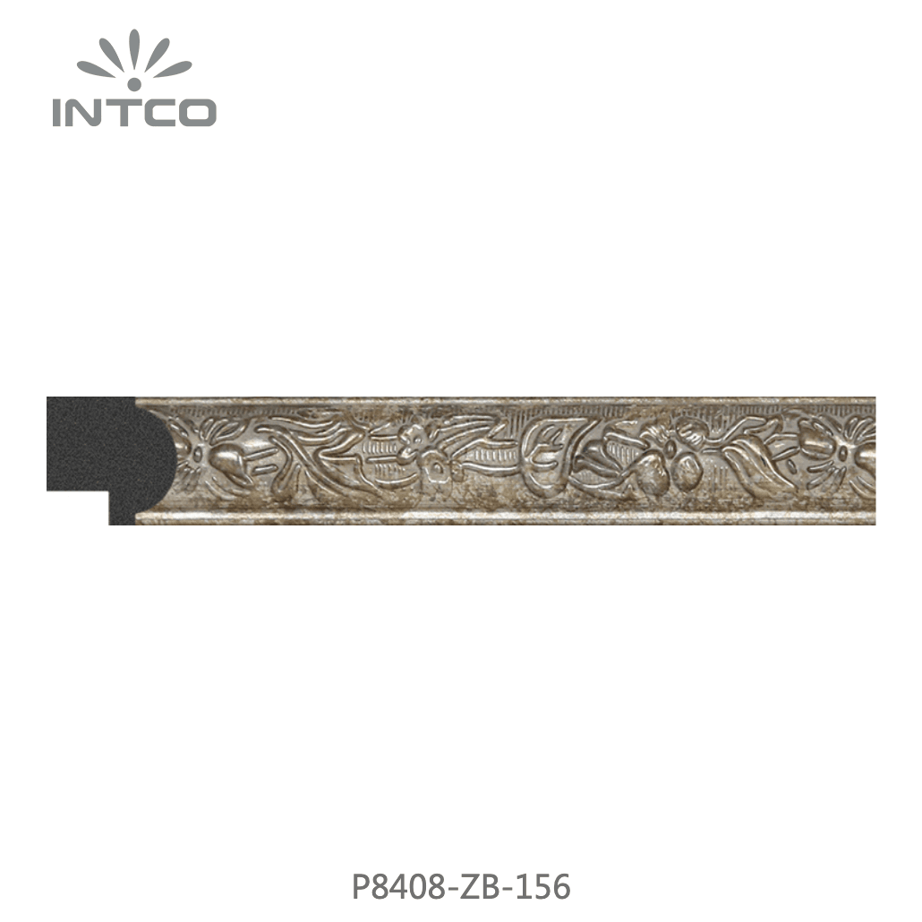 P8408-ZB-156 — 2.05cm Silber PS Bilderrahmenleiste