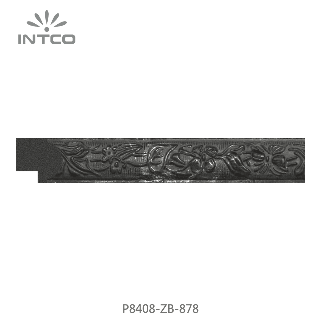 P8408-ZB-878 — 2.05cm Silber PS Bilderrahmenleiste