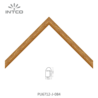 PU6712-J-084 — 2.54cm Gold PS Bilderrahmenleiste