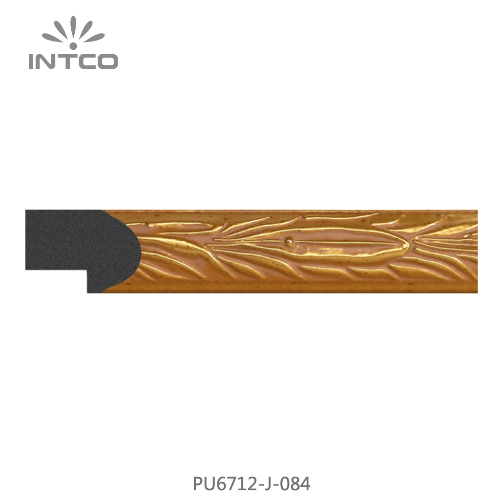 PU6712-J-084 — 2.54cm Gold PS Bilderrahmenleiste
