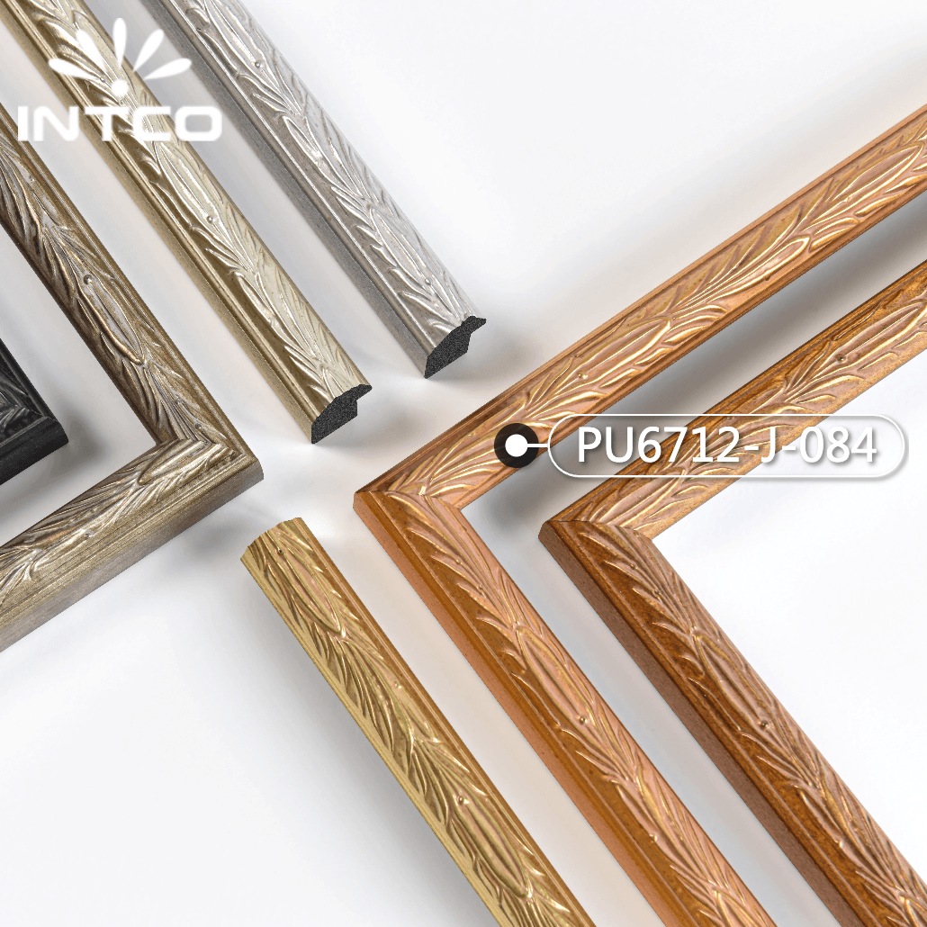 PU6712-J-084 — 2.54cm Gold PS Bilderrahmenleiste