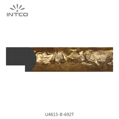 U4615-B-692T — 3.1cm Gold PS Bilderrahmenleiste