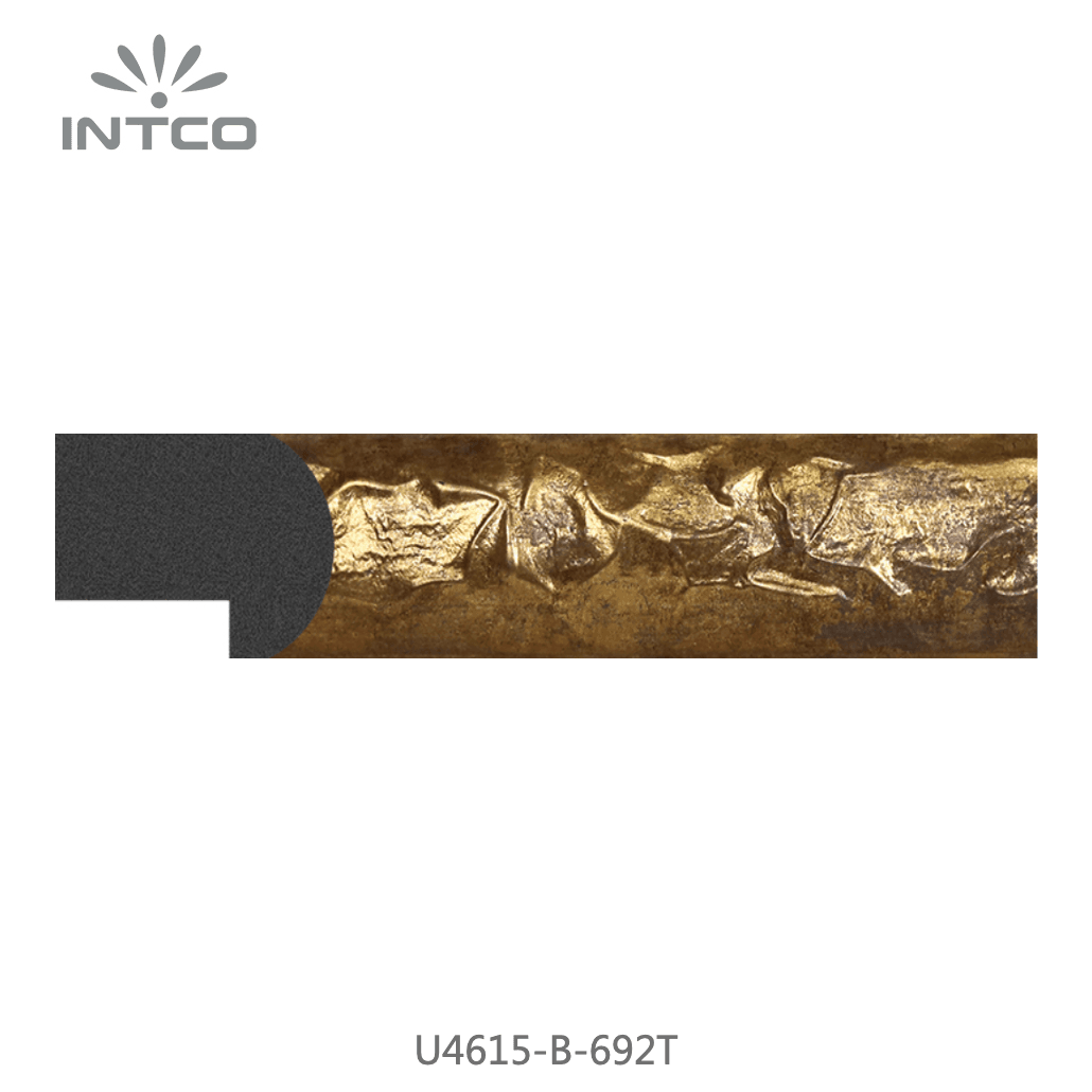 U4615-B-692T — 3.1cm Gold PS Bilderrahmenleiste