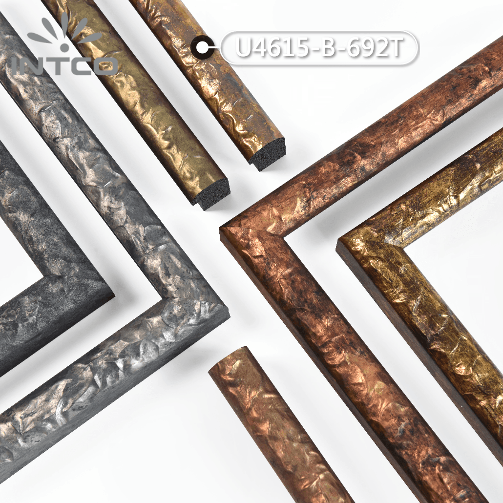 U4615-B-692T — 3.1cm Gold PS Bilderrahmenleiste