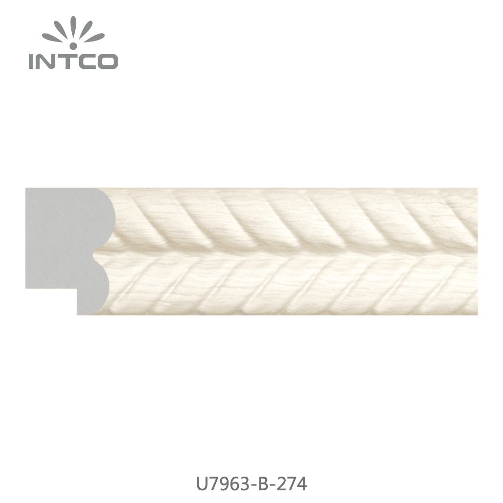 U7963-B-274 — 3.81cm Natur PS Bilderrahmenleiste