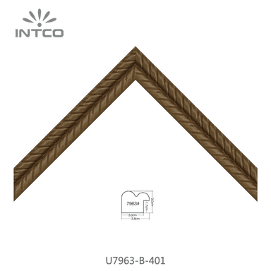 U7963-B-401 — 3.81cm Natur PS Bilderrahmenleiste