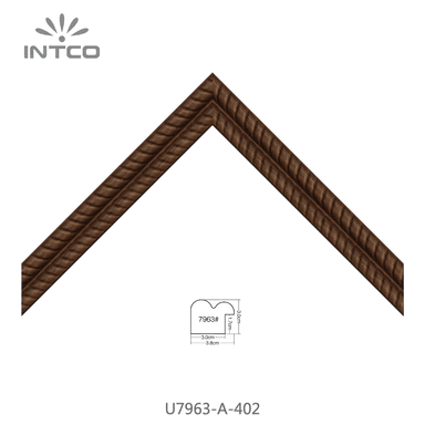 U7963-A-402 — 3.81cm Natur PS Bilderrahmenleiste