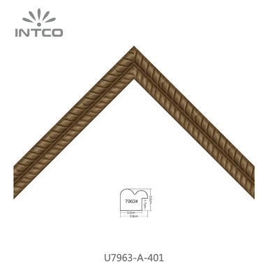 U7963-A-401 — 3.81cm Natur PS Bilderrahmenleiste