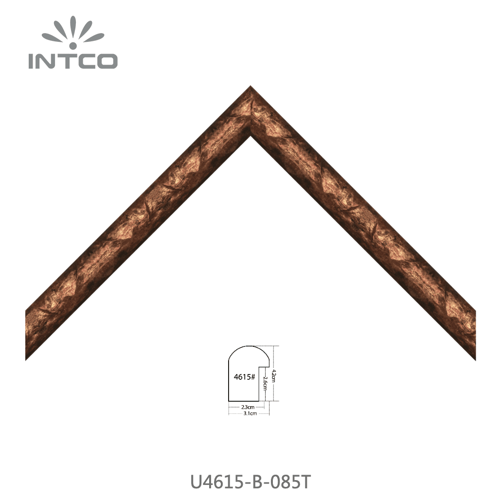 U4615-B-085T — 3.1cm Bronze PS Bilderrahmenleiste