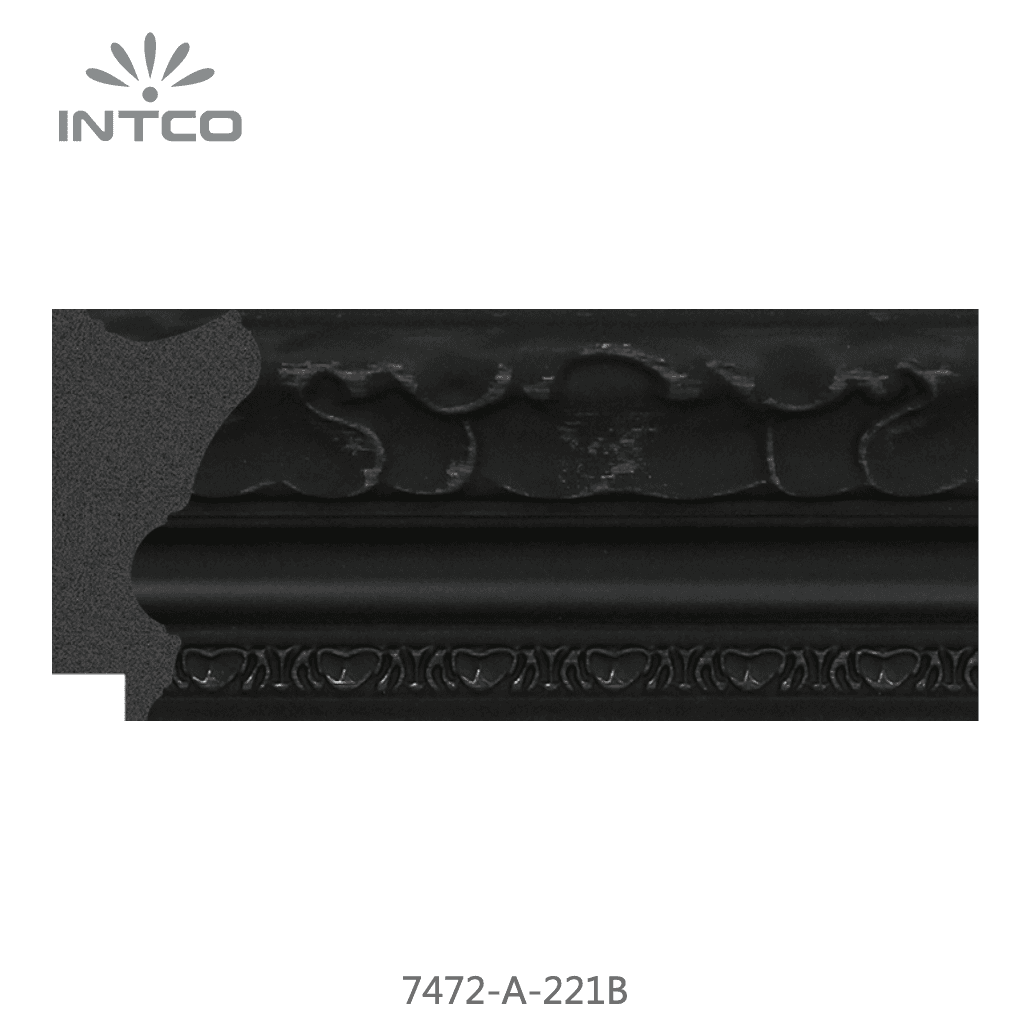 7472-A-221B — 6cm Preto PS Moldura para Quadro