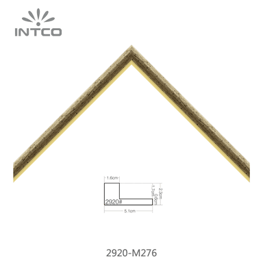 2920-M276 — 2.3cm Dorado PS Moldura para Marco de Fotos