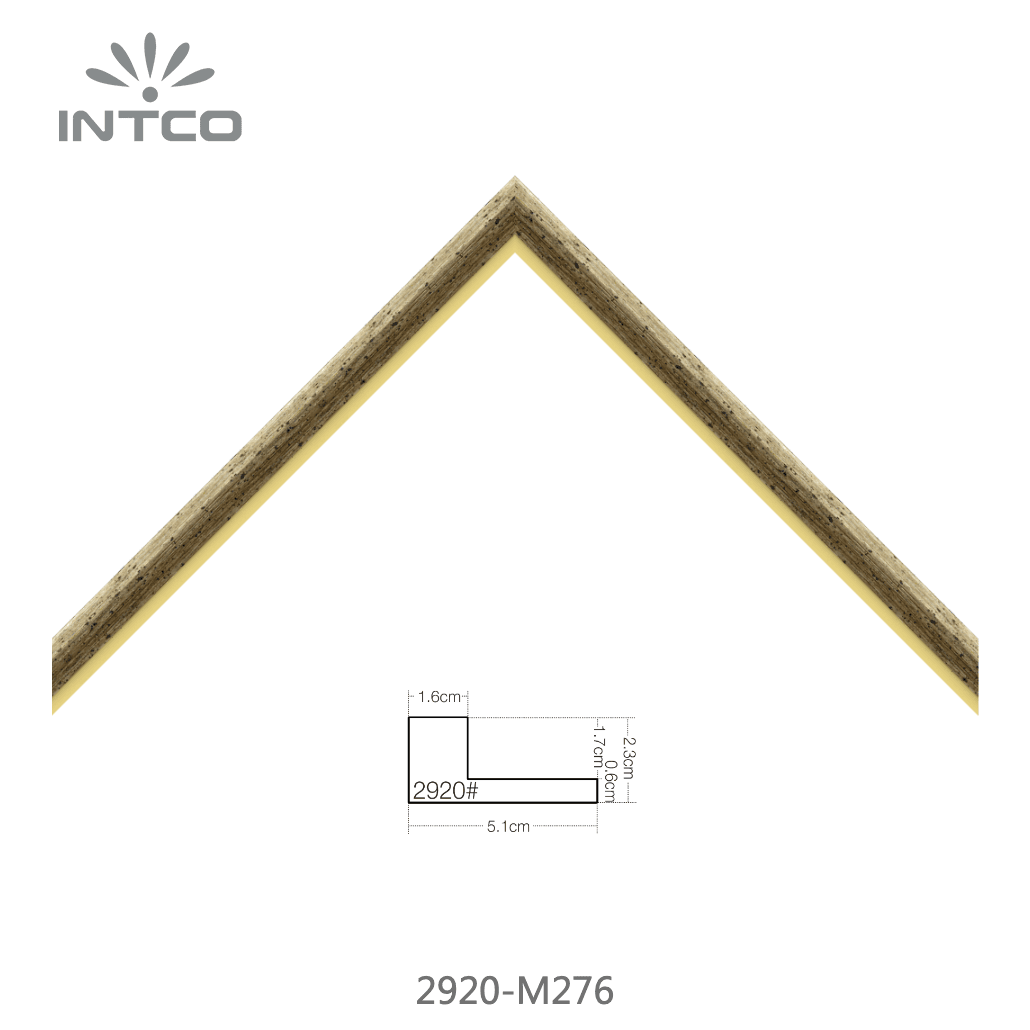 2920-M276 — 2.3cm Dorado PS Moldura para Marco de Fotos