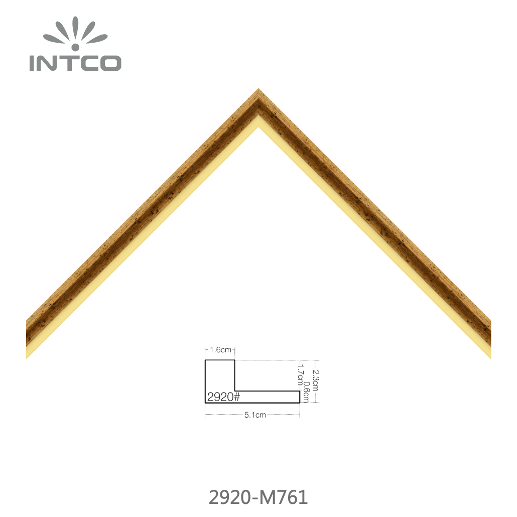 2920-M761 — 2.3cm Bronze PS Baguette d'Encadrement