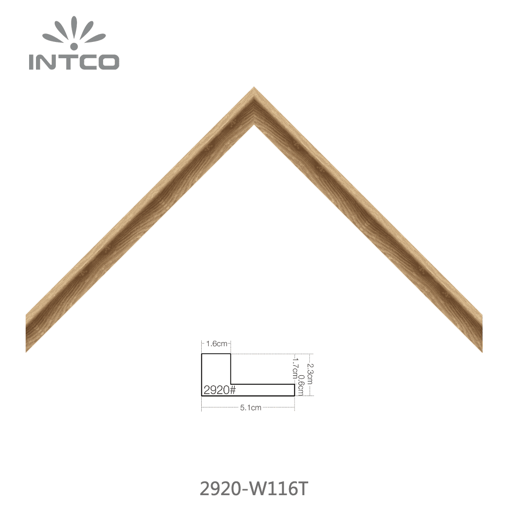 2920-W116T — 2.3cm Naturel PS Baguette d'Encadrement