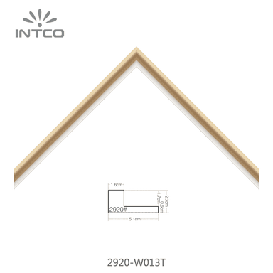 2920-W013T — 2.3cm Natur PS Bilderrahmenleiste