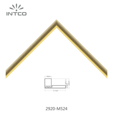 2920-M524 — 2.3cm Bronce PS Moldura para Marco de Fotos