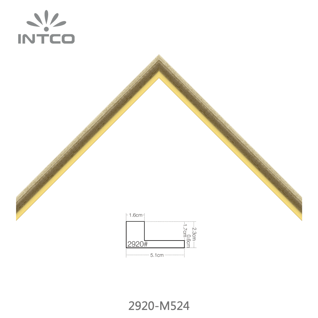 2920-M524 — 2.3cm Bronce PS Moldura para Marco de Fotos