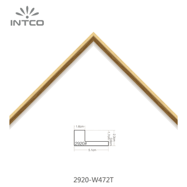 2920-W472T — 2.3cm Natur PS Bilderrahmenleiste