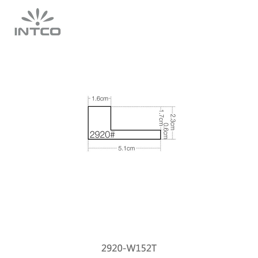 2920-W152T — 2.3cm Natur PS Bilderrahmenleiste