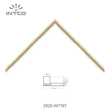 2920-W776T — 2.3cm Natur PS Bilderrahmenleiste