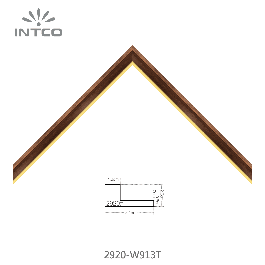 2920-W913T — 2.3cm Naturel PS Baguette d'Encadrement