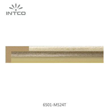6501-M524T — 2.26cm Gold PS Bilderrahmenleiste