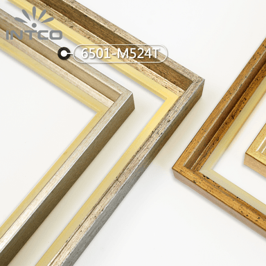 6501-M524T — 2.26cm Gold PS Bilderrahmenleiste