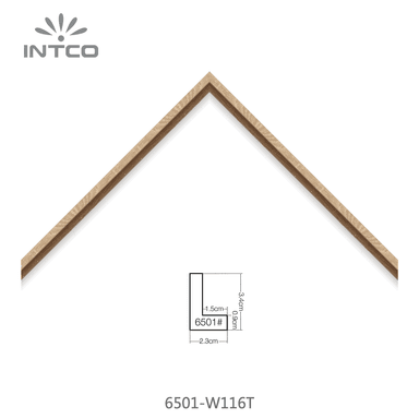 6501-W116T — 2.26cm Natur PS Bilderrahmenleiste