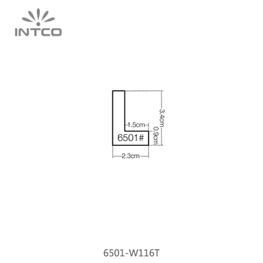6501-W116T — 2.26cm Natur PS Bilderrahmenleiste