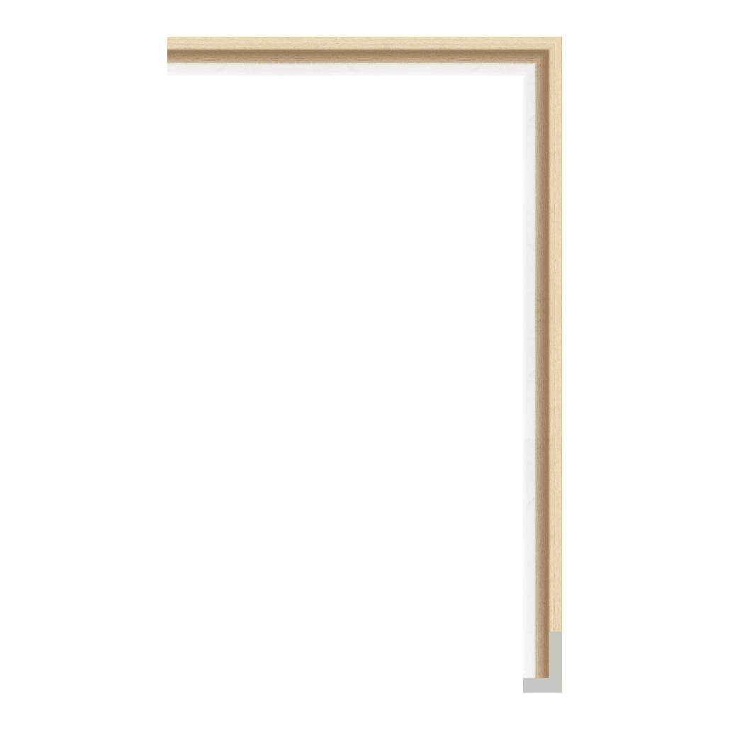 6501-W013T — 2.26cm Natur PS Bilderrahmenleiste
