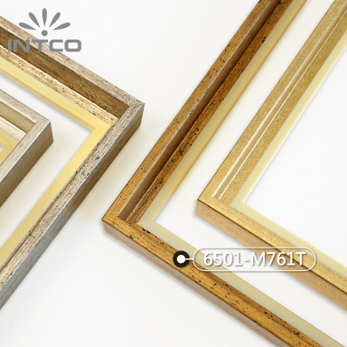 6501-M761T — 2.26cm Dorado PS Moldura para Marco de Fotos