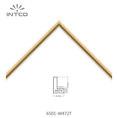 6501-W472T — 2.26cm Natur PS Bilderrahmenleiste