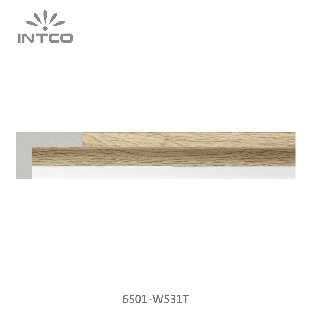 6501-W531T — 2.26cm Natur PS Bilderrahmenleiste