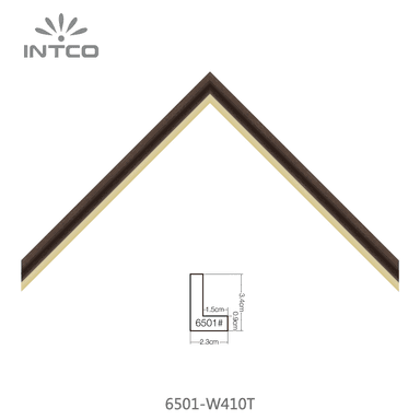 6501-W410T — 2.26cm Natur PS Bilderrahmenleiste