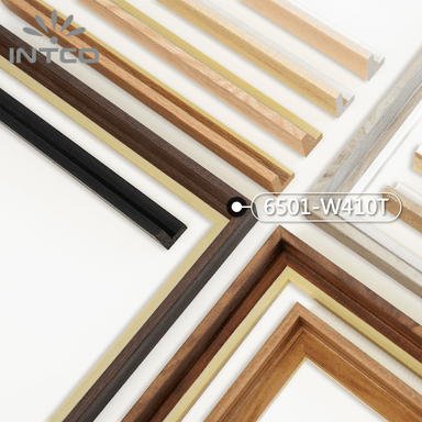 6501-W410T — 2.26cm Natur PS Bilderrahmenleiste