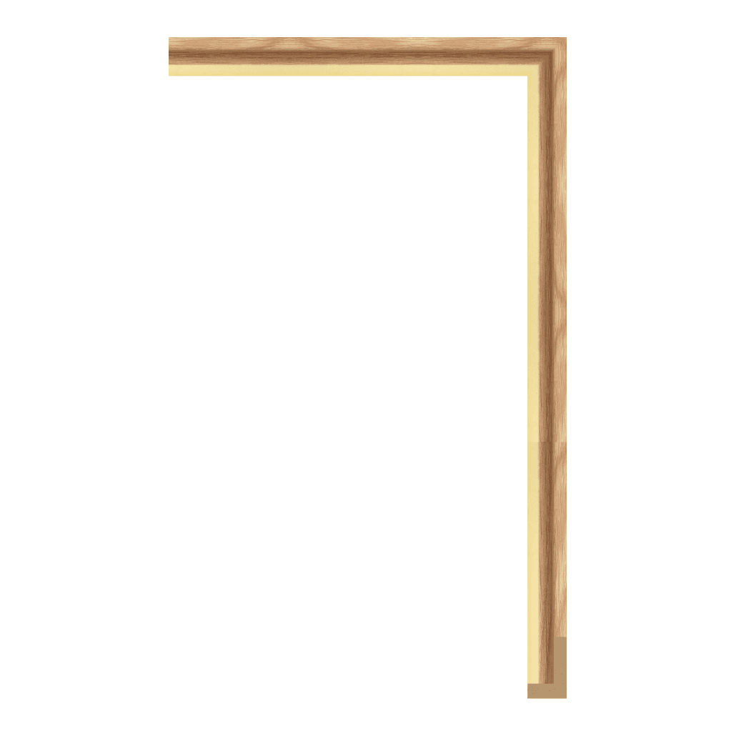 6501-W152T — 2.26cm Natur PS Bilderrahmenleiste