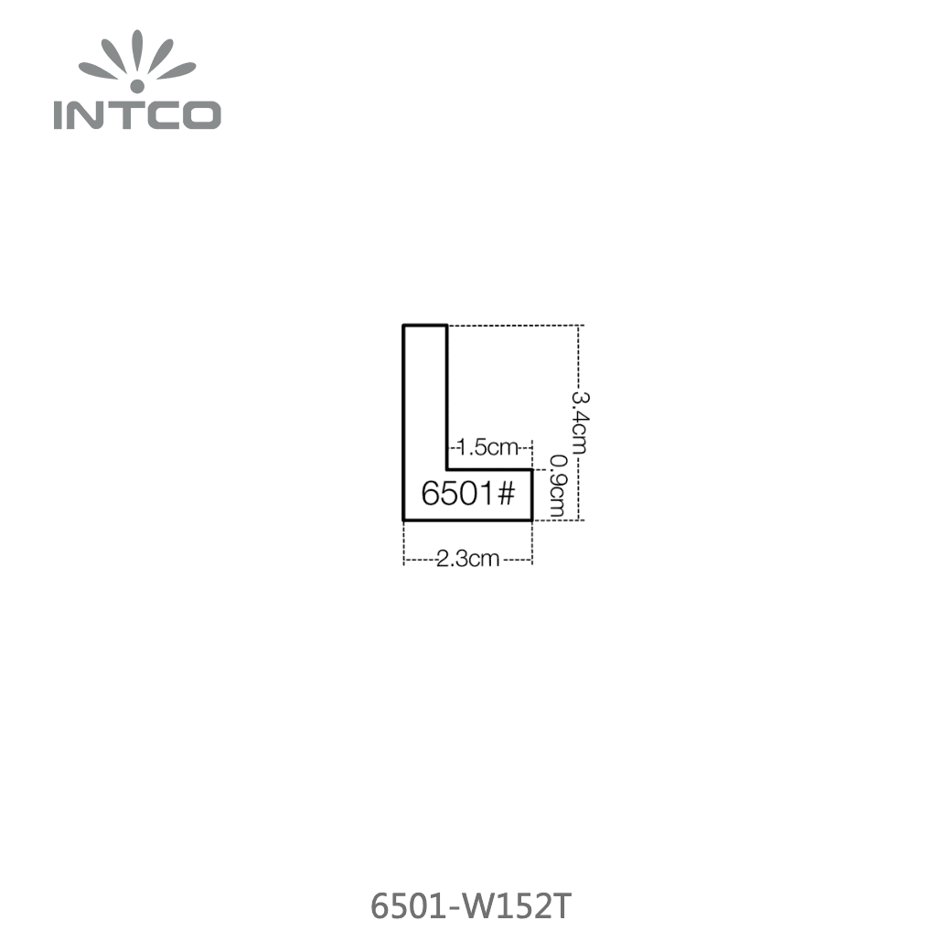 6501-W152T — 2.26cm Natur PS Bilderrahmenleiste